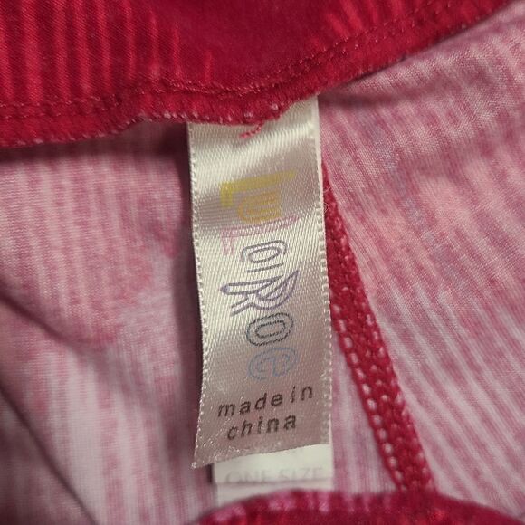 Lularoe Pink Heart One Size Leggins - Picture 4 of 5